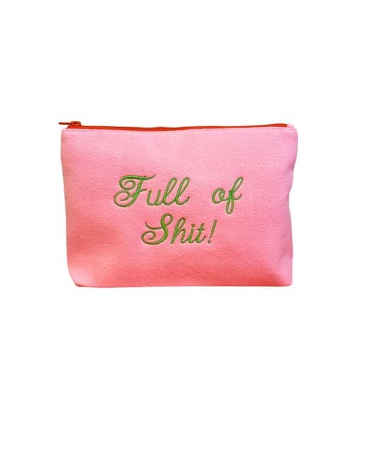 Lilly Loves Pink Full Of Shit Large Cosmetic Bag
