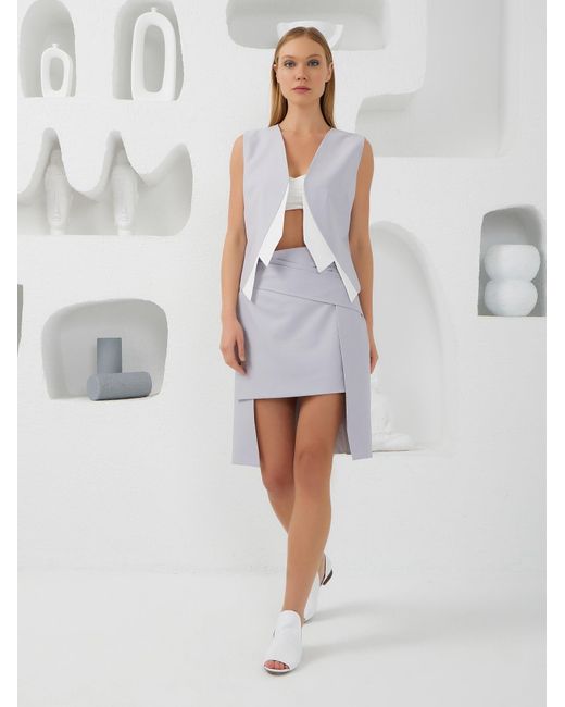 Lumina Eligma Gray Collar-Elle Vest