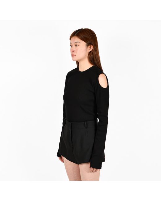 Ioana Ciolacu Black Saturn Blouse