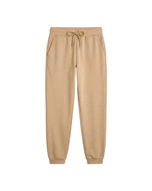 Brodie Cashmere Natural Piping Detail Cuffed Jogger