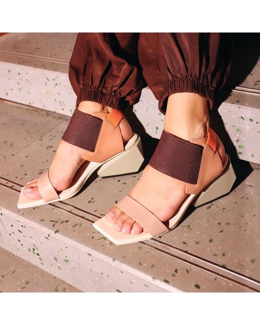 United Nude Brown Neutrals Ricky Sandal Mid
