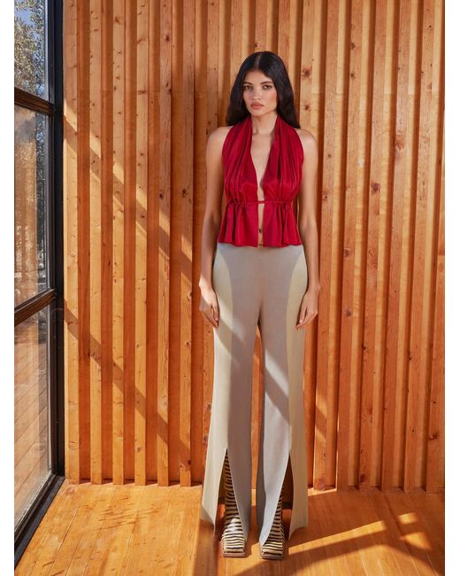 Cansu Xi Red Easy Top