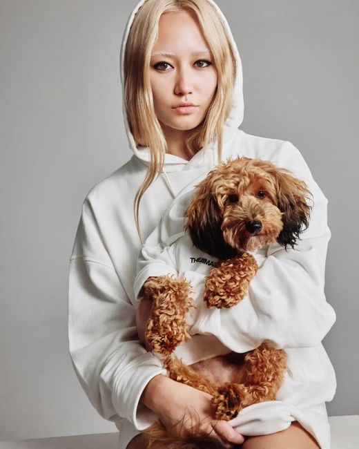 Theanimals White Hooded Logo Sweatshirt