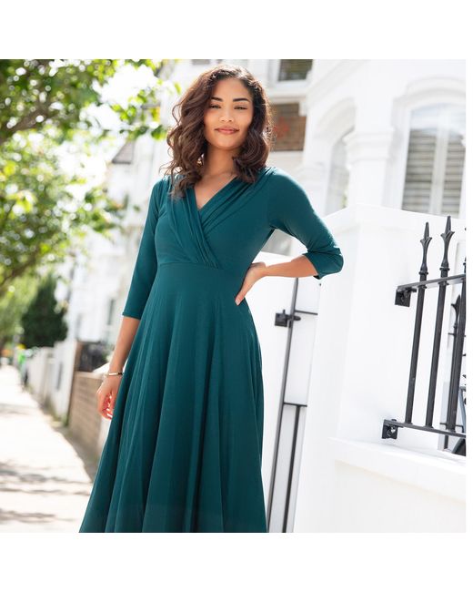 Alie Street London Green Annie Dress Pine