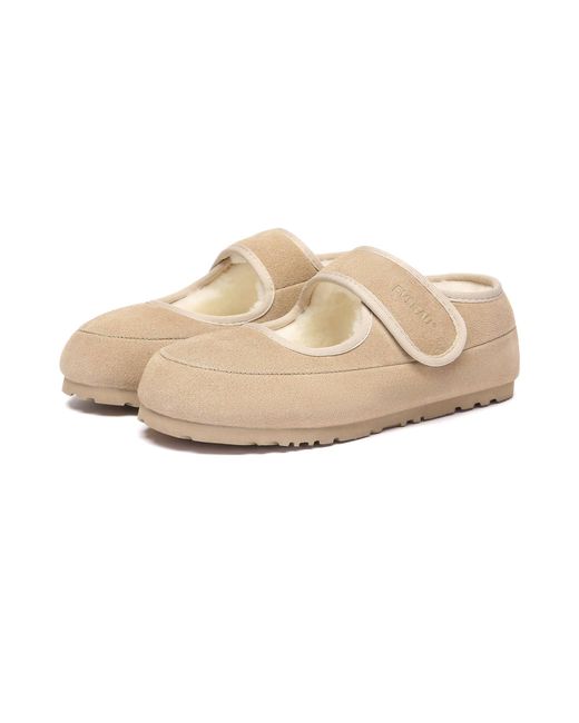 EverAu Australia White Neutrals Adjustable Strap Slippers