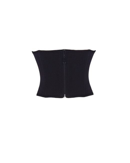 No'design Black Zip-Up Corset