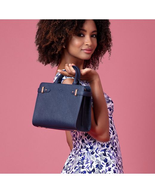 Alie Street London Blue Derby Occasion Handbag