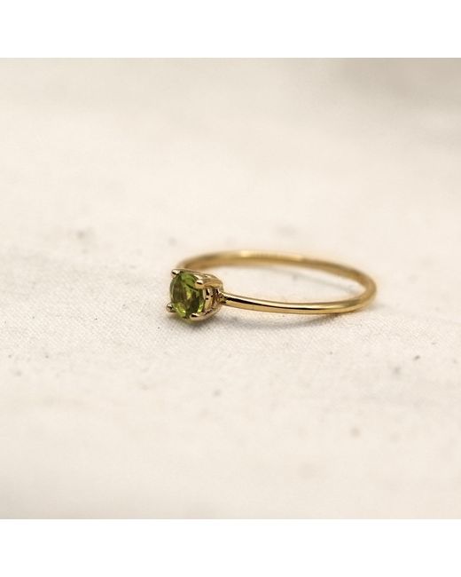 VicStoneNYC Fine Jewelry Metallic August Birthstone Peridot Ring