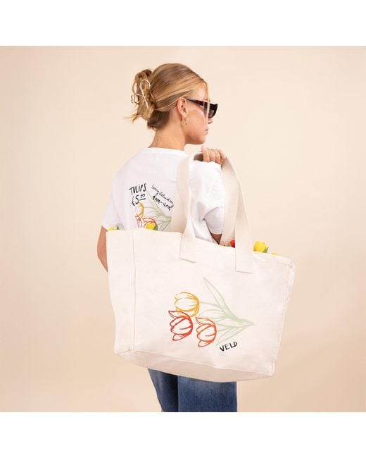 VLD White Neutrals Noordermarkt Tote Bag