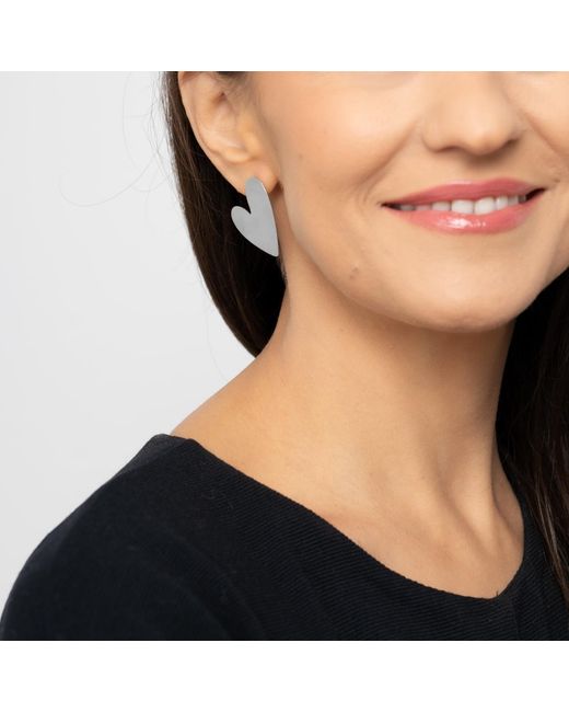 Silver Moon White Sterling Earrings – Heart Of Light