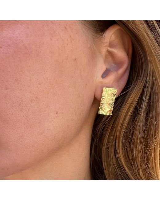 Native Gem Metallic Sunray Earrings
