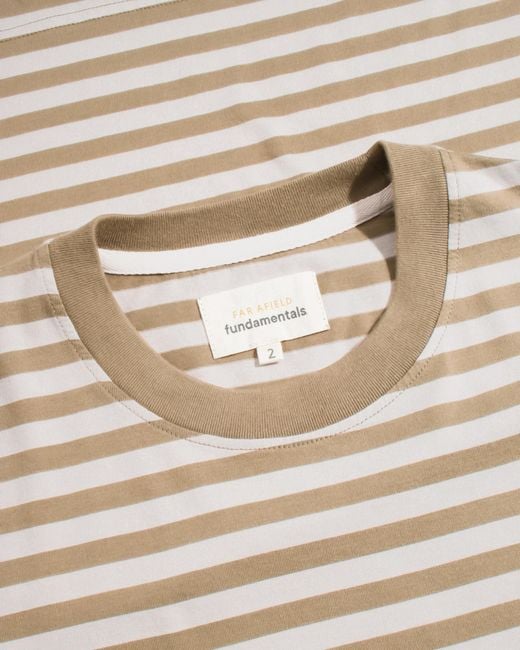 Far Afield Natural Neutrals Ringer Stripe T-Shirt for men
