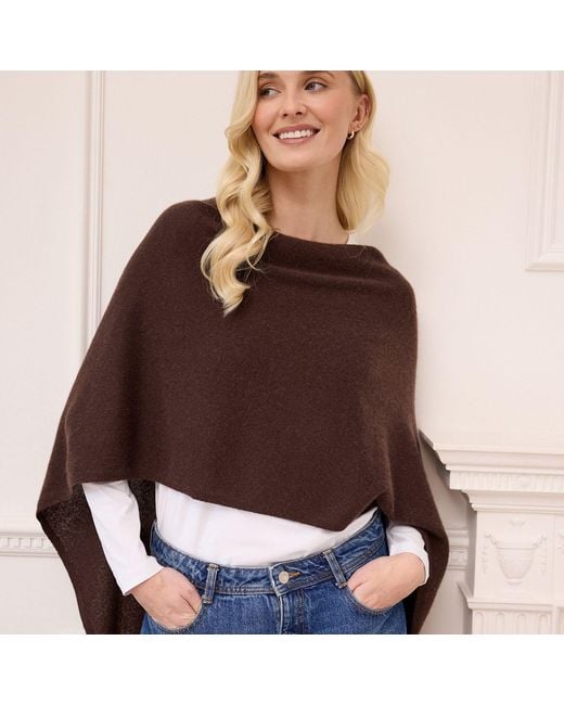 Cove Brown Lucy Multi Way Cashmere Wrap