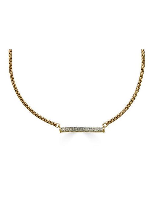 Loni Paul Jewelry Metallic Pave Bar Necklace