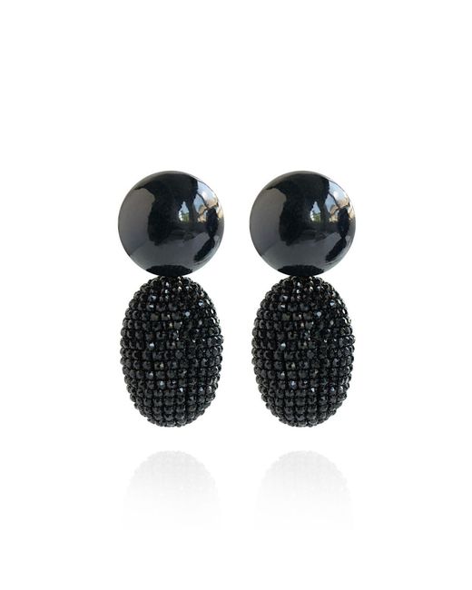 Saule Label Black Selena Clip-On Earrings