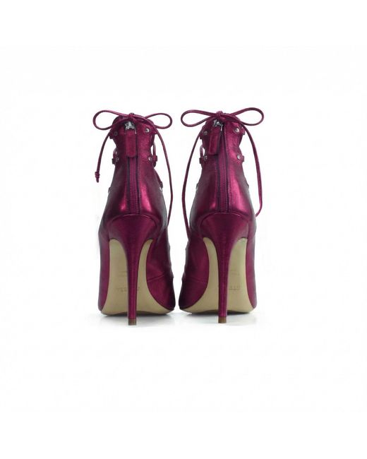 Stessa by Sarah Purple The Avalyn Lace Up Sandal