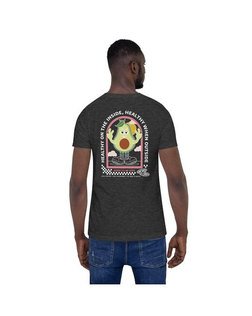 Anchor and Crew Black Heather Ripe Avocado Dial-A-Local Organic Cotton T-Shirt for men