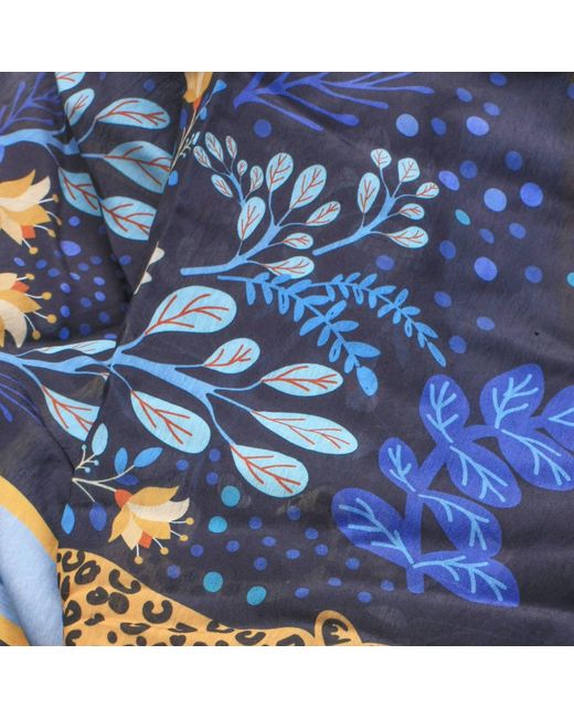 Jessie Zhao New York Blue Beach Sarong Wrap