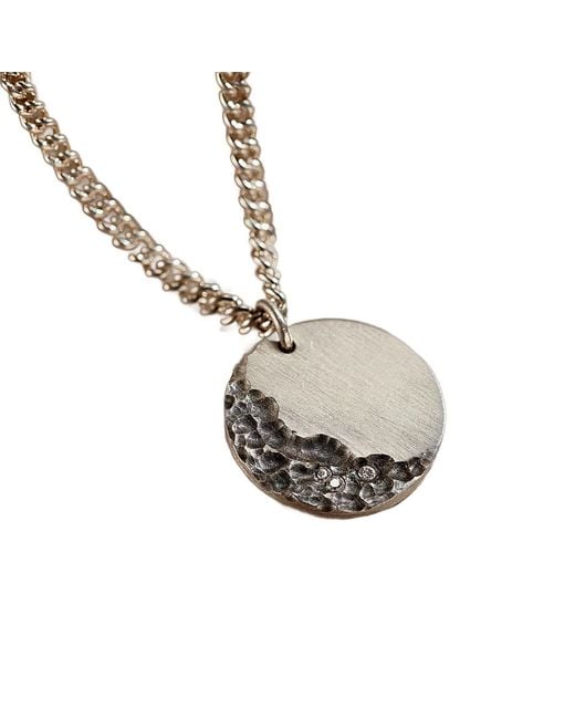 Posh Totty Designs Metallic Strata Satin Disc Necklace for men