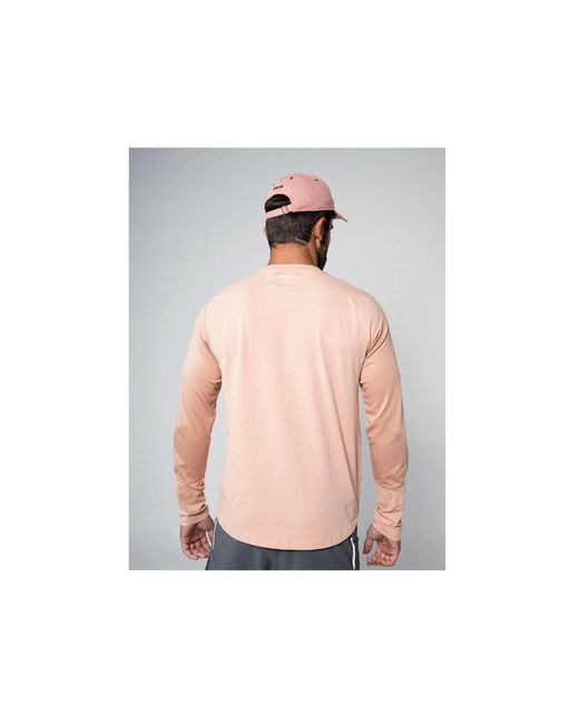 Aora Athletics Pink Kanzei Eco-Friendly Premium Longsleeve For Casual, Athleisure, And Everyday Wear for men