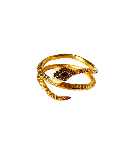 Aki Roc Jewelry Metallic The Pinkie Snake Ring