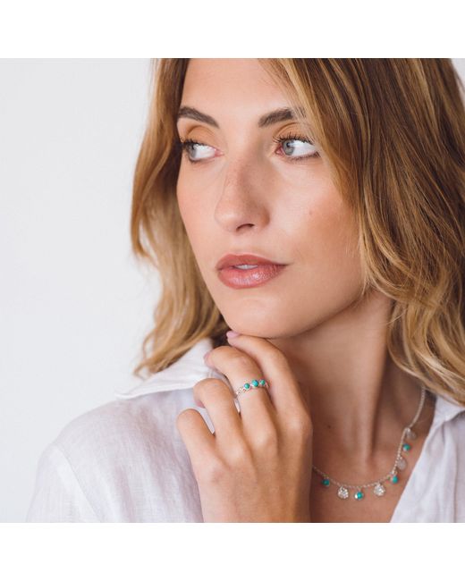 Charlotte's Web Jewellery Blue Lakshmi Ring