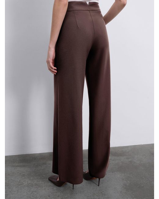 Sélone Brown Oris Wide-Leg Trousers Chocolate