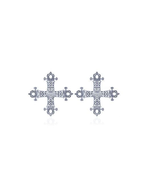 Bayemeyc Black Thresh Stud Earrings