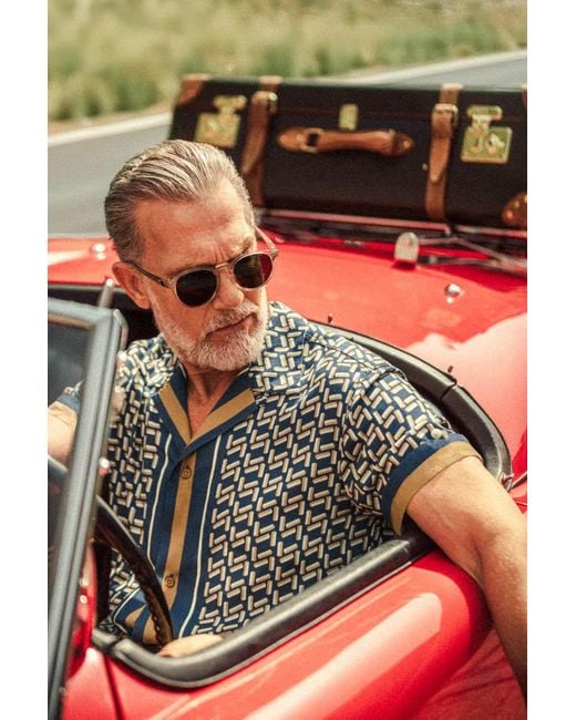 &SONS Trading Co Gray Capri Shirt for men