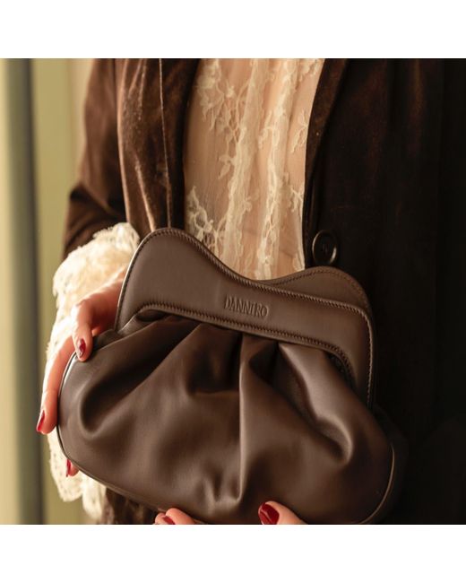 Danni Ro Brown Lisbon Baby Clutch