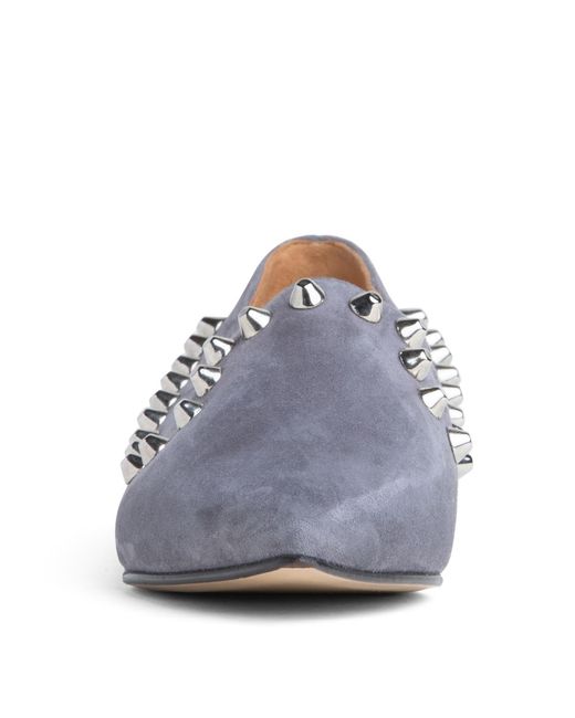 Beautiisoles by Robyn Shreiber Made in Italy Blue Celeste Suede Flat Loafer Comfortable And Classy
