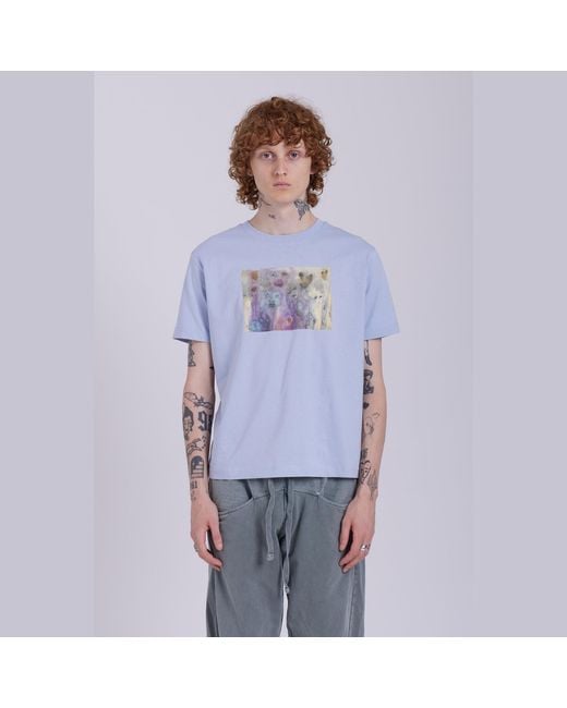 Boutique Kaotique Blue Hidden Ghosts Serene Organic Cotton T-Shirt