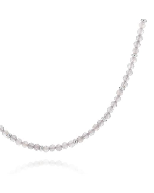 Nellou Jewellery Metallic Labradorite Orbit Necklace
