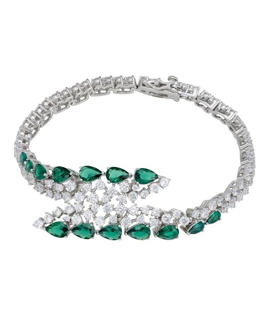 Latelita London Green Baroness Tennis Bracelet Emerald