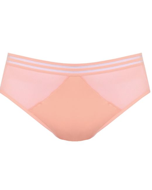 Zelf Intimates Pink Comfortable Mesh Cheeky Bikini Bottoms