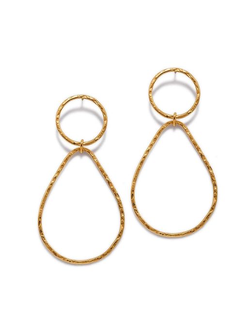 Jaredjamin Metallic Textured Tear Post Earrings