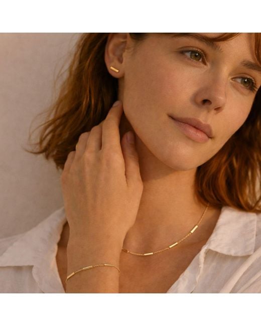 Lily Flo Jewellery Metallic Solid Chain Link Bracelet
