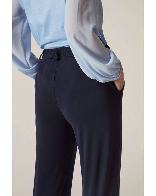 James Lakeland Blue Jersey Jogger Trousers
