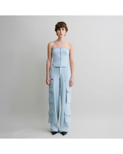 Luroq London Blue Contour Denim Bustier