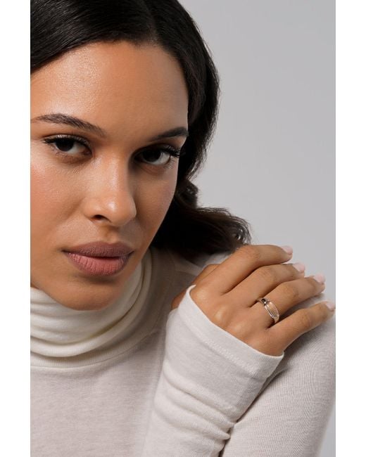 Zynnia Collective Metallic Split Ring