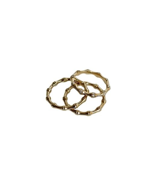 Jewelbird Metallic Bamboo Ring