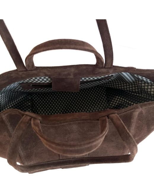 Tarea Studio Brown Dark Suede Lido Bag