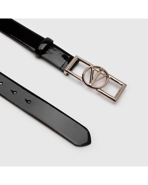 Ilvi Black Agathe Patent Leather Belt