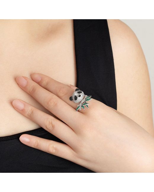Arte Madrid White Puffy Panda Ring
