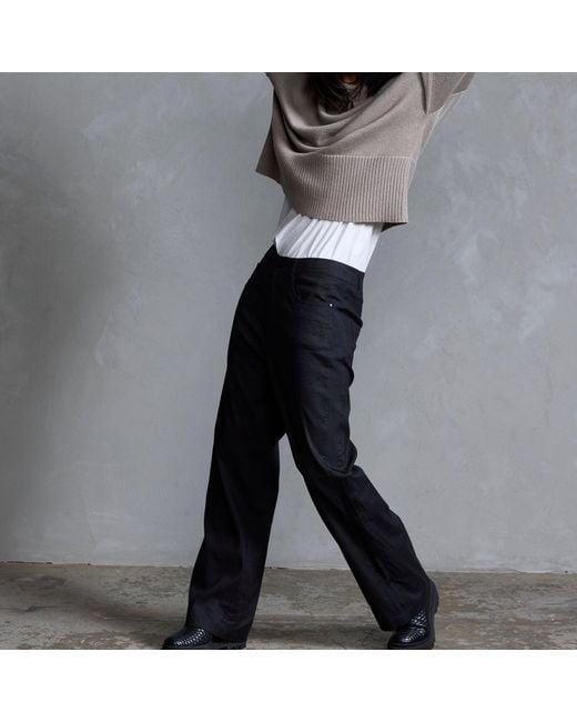 Dref Black Rome Linen Pant