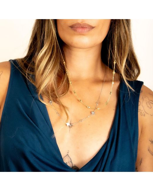 Shaded the Label Metallic Sorcha Diamond Necklace