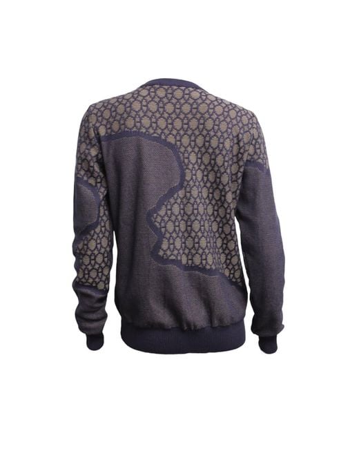 Maria Aristidou Blue Neutrals Ravine Round Neckline Sweater