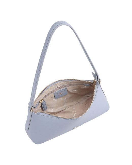Paul Costelloe Purple Zoey Leather Shoulder Bag