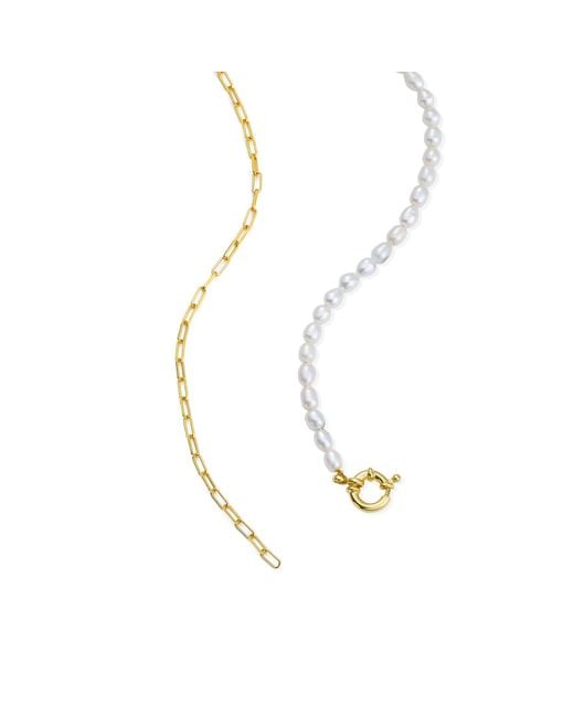 Lait & Lune Metallic Sonette Pearl Necklace