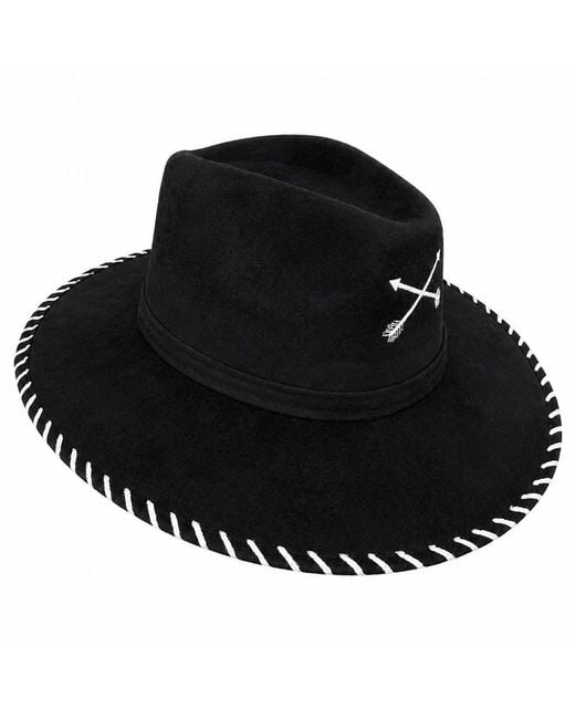 Bella Soul Black Amity Arrow Painted Hat